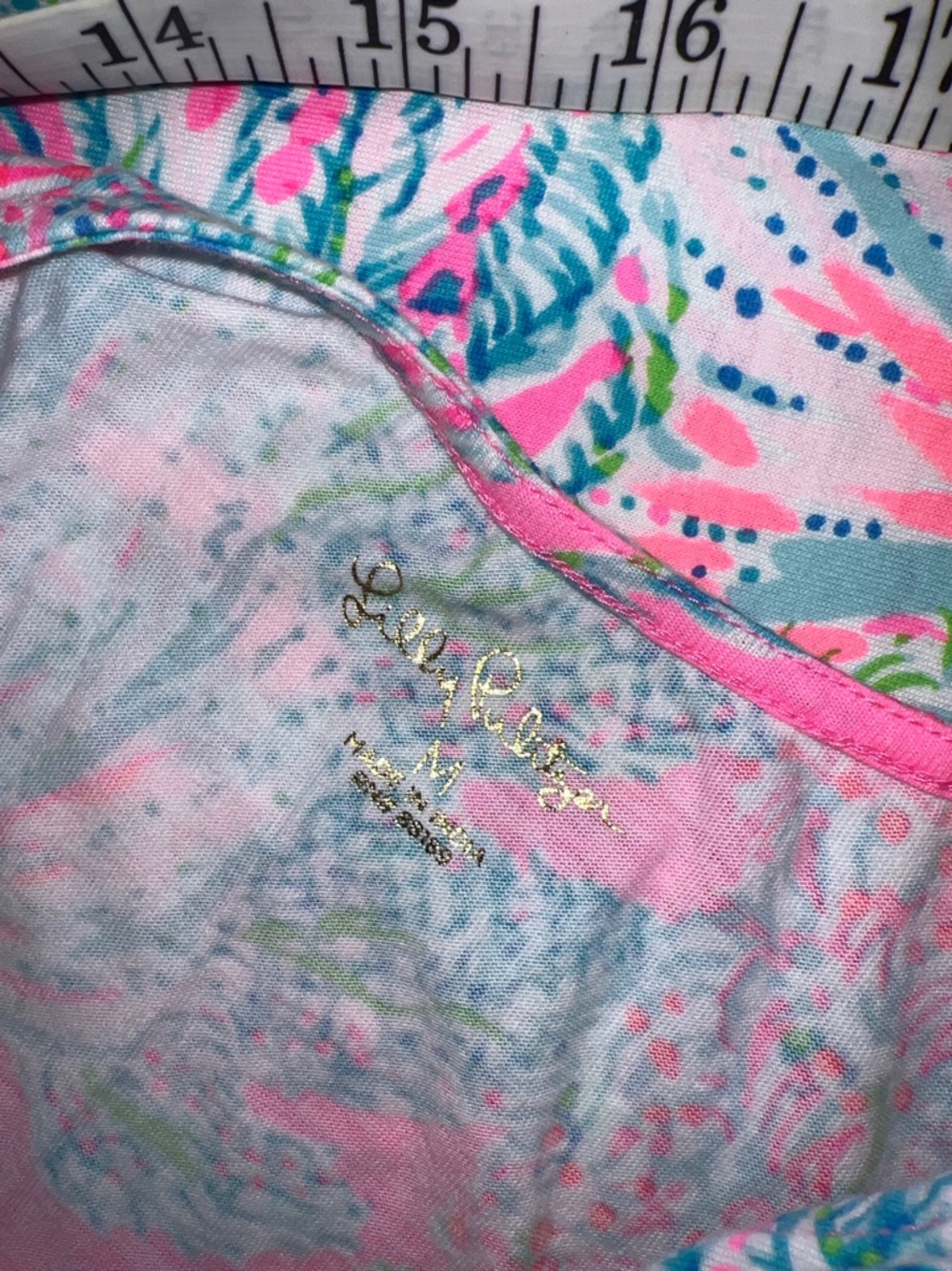🔥🔥lily pulitzer Pink and Green Sleeveless Dress M - Picture 4 of 6